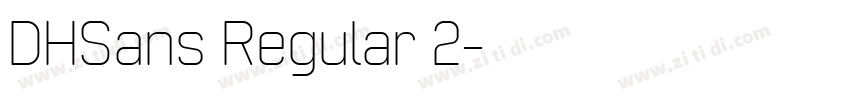 DHSans Regular 2字体转换 DHSans Regular 2字体转换